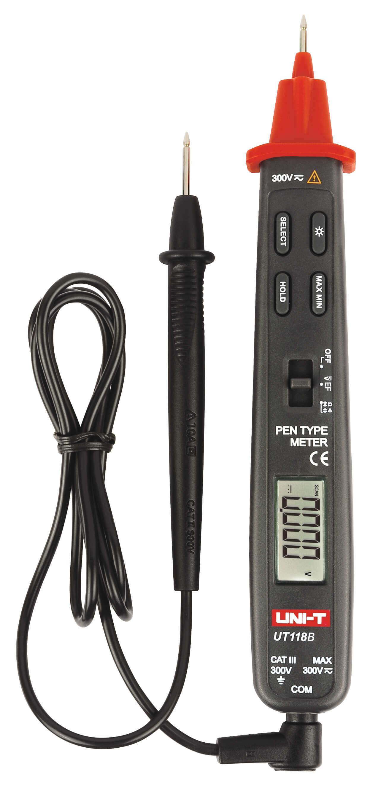 UT118B Stift Multimeter Digital, 300V, 3000 Counts