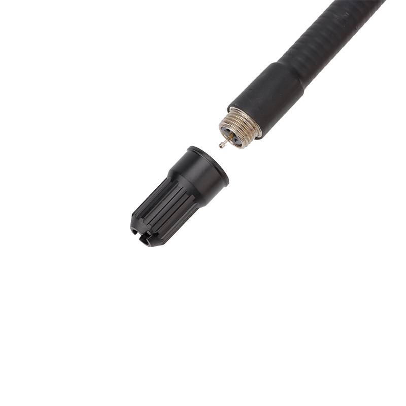 Close-up of the replaceable sensor tip for the UNI-T UT336A refrigerant leak detector, highlighting easy maintenance.