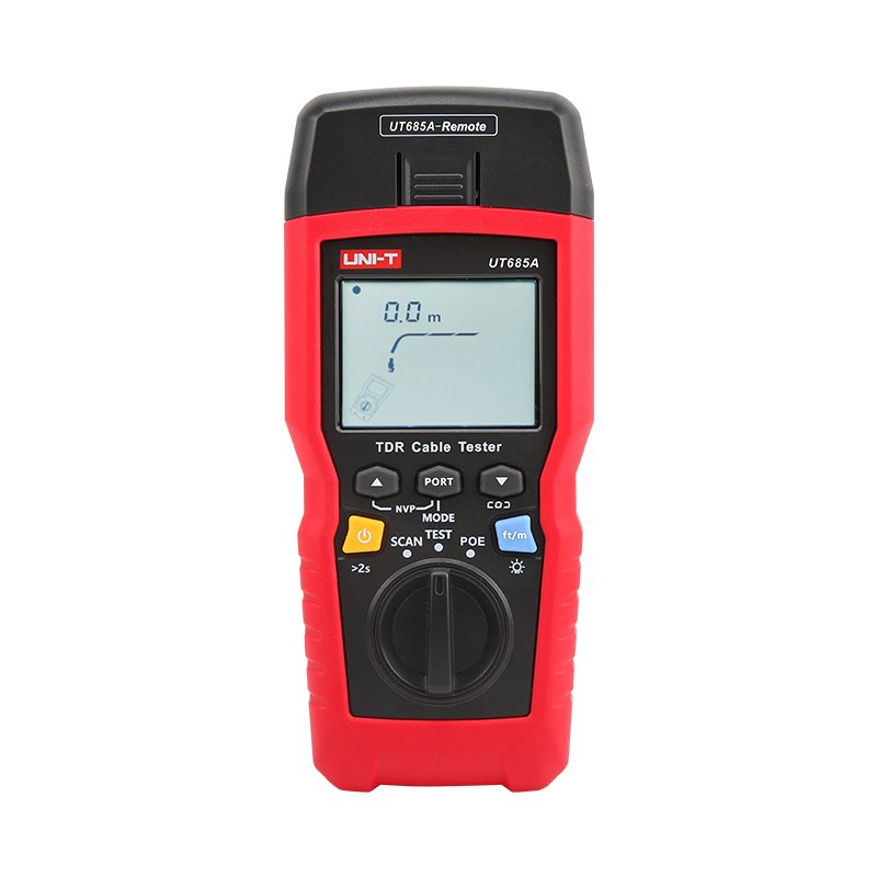 UNI-T UT685A TDR Kabeltester Hauptgerät mit LC-Display und Wahlschalter Frontansicht