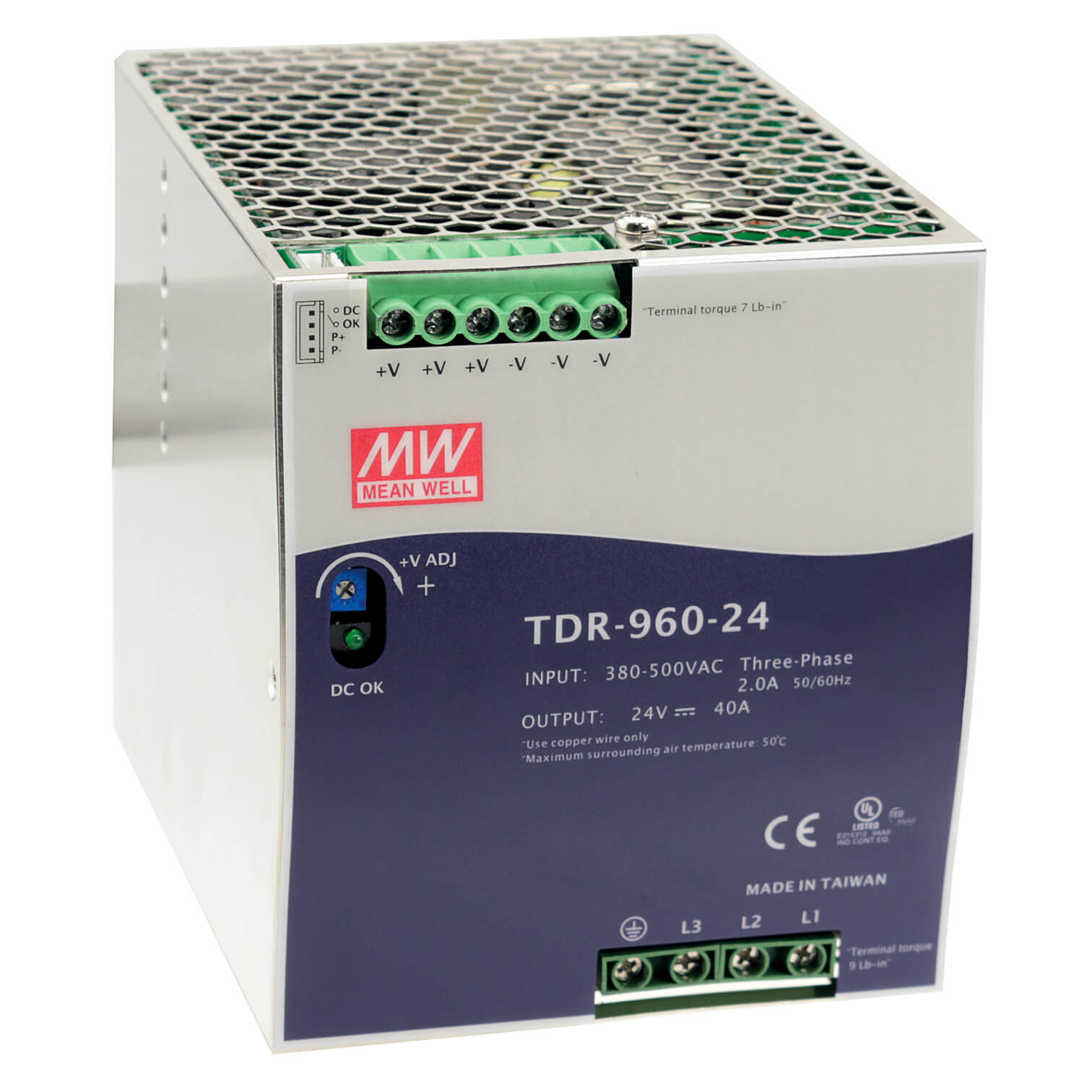 TDR-960-48 Hutschienen-Netzteil, 960W, 48V, 20A, MEAN WELL