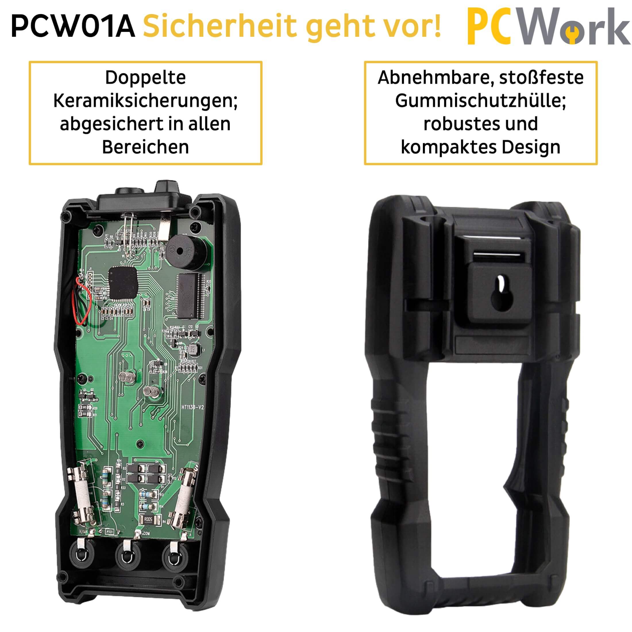PCW01A Digitalmultimeter, 2000 Counts, CAT III 600V PCW01A Digitalmultimeter, 2000 Counts, CAT III 600V