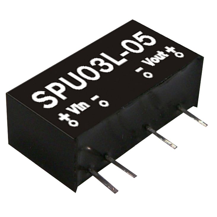 SPU03N-05 DC/DC Converter 24:5V 600mA 14W, MEAN WELL