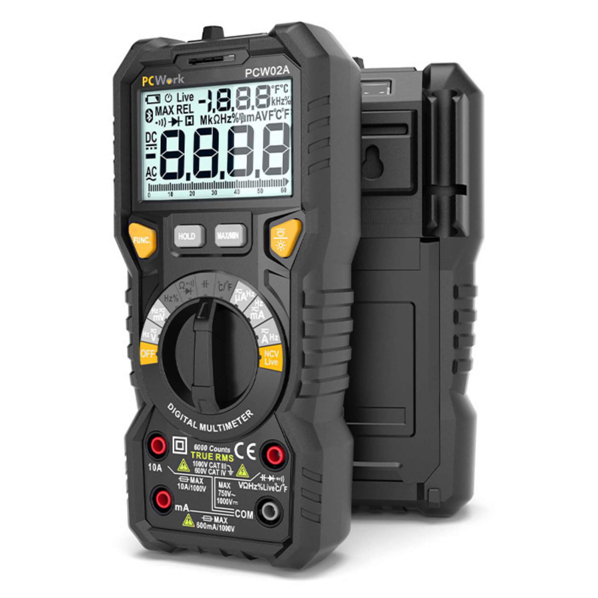 PCW02A Digitalmultimeter, True RMS, CAT IV 600V PCW02A Digitalmultimeter, True RMS, CAT IV 600V