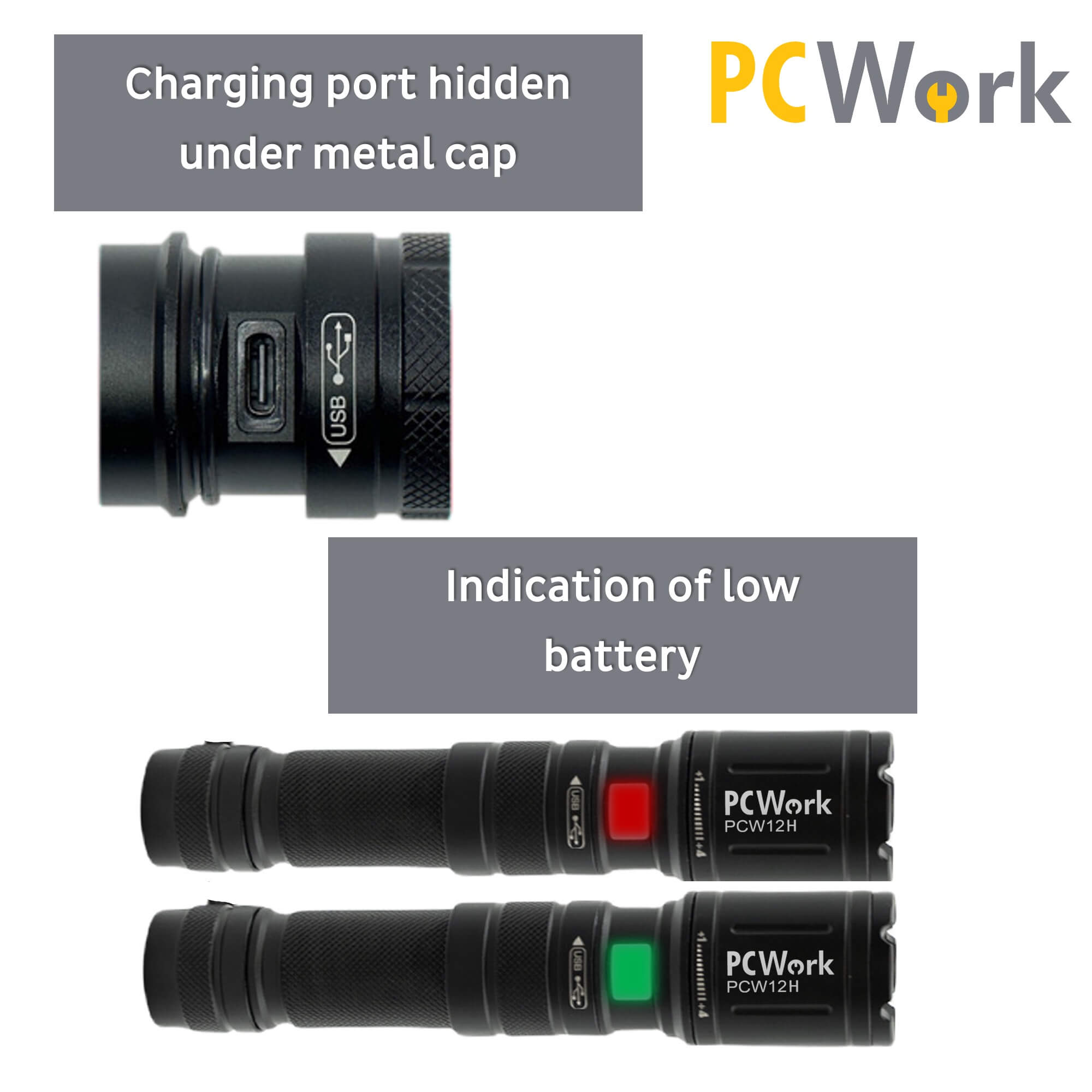 pcw12h-flashlight-charging-incdication-dust-proof-charging-cap pcw12h-flashlight-charging-incdication-dust-proof-charging-cap