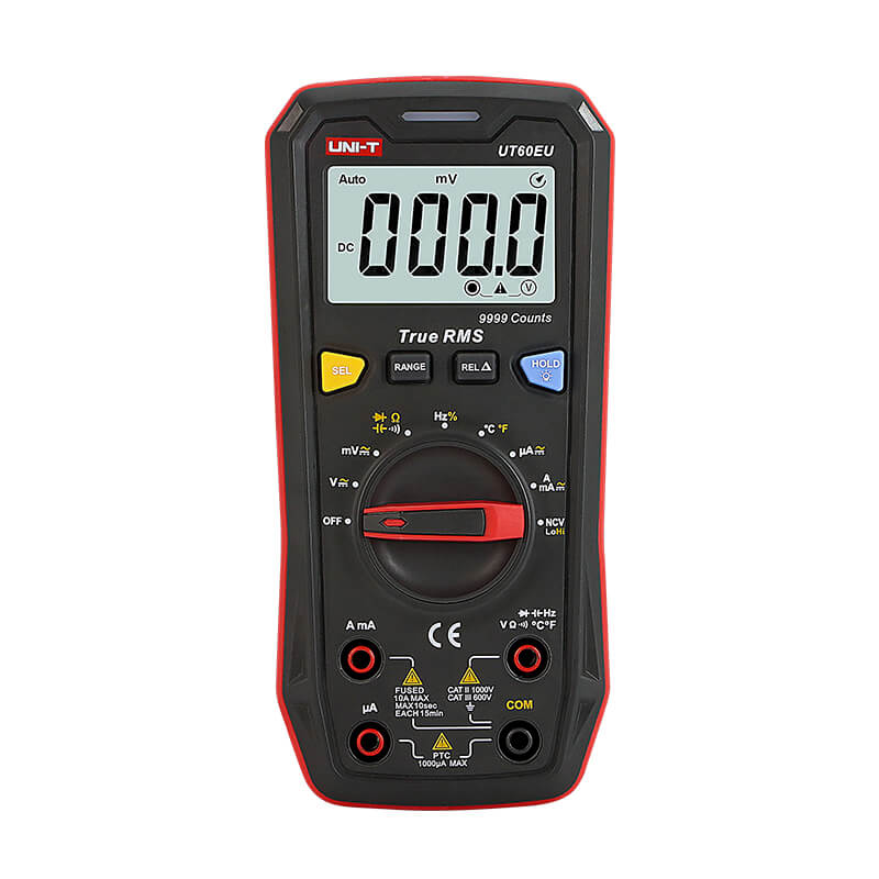 UT60EU Digital Multimeter, True RMS, 9999 counts, CAT III 600V
