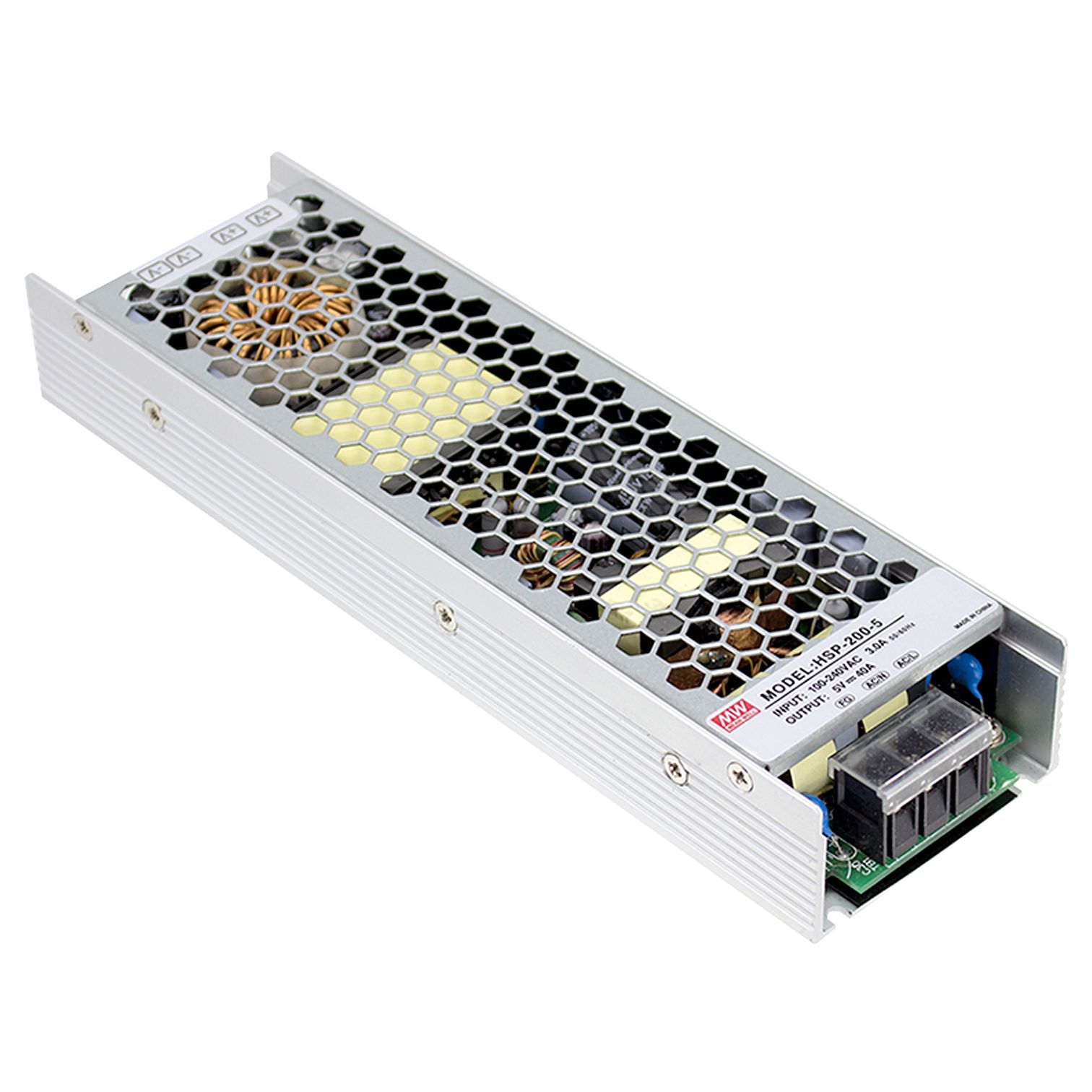 HSP-200-5 Schaltnetzteil, geschlossen, 200W, 5V, 40A, MEAN WELL