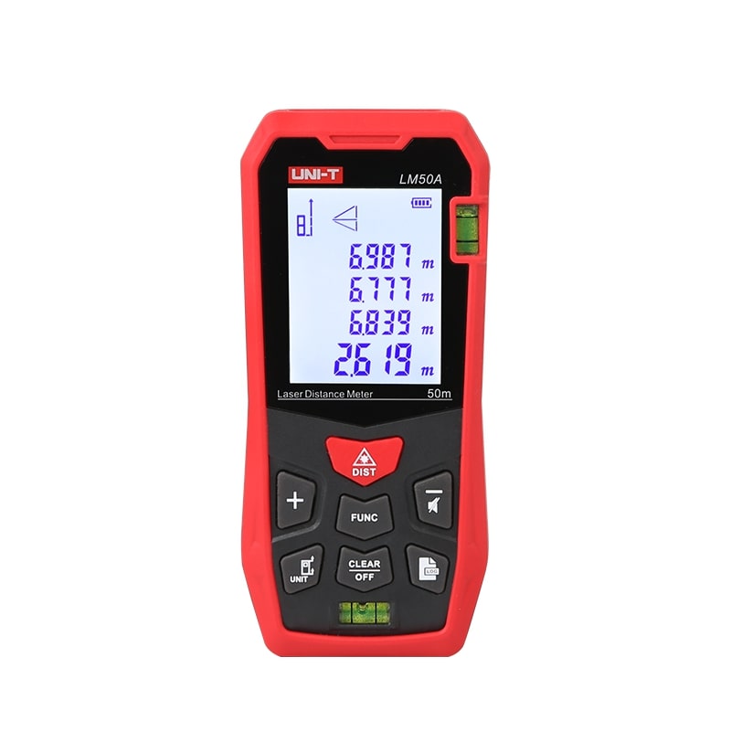 LM50A laser distance meter, 50m, 2 water carts, UNI-T