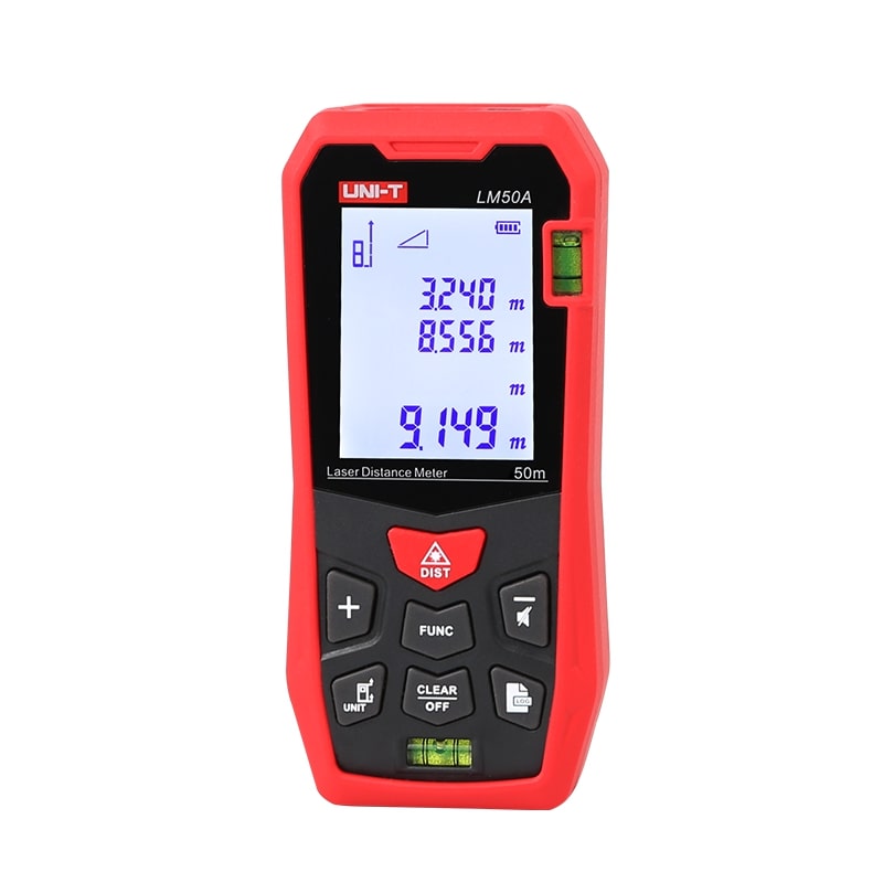 LM50A Laser distance meter, 50m, 2 water carts, UNI-T