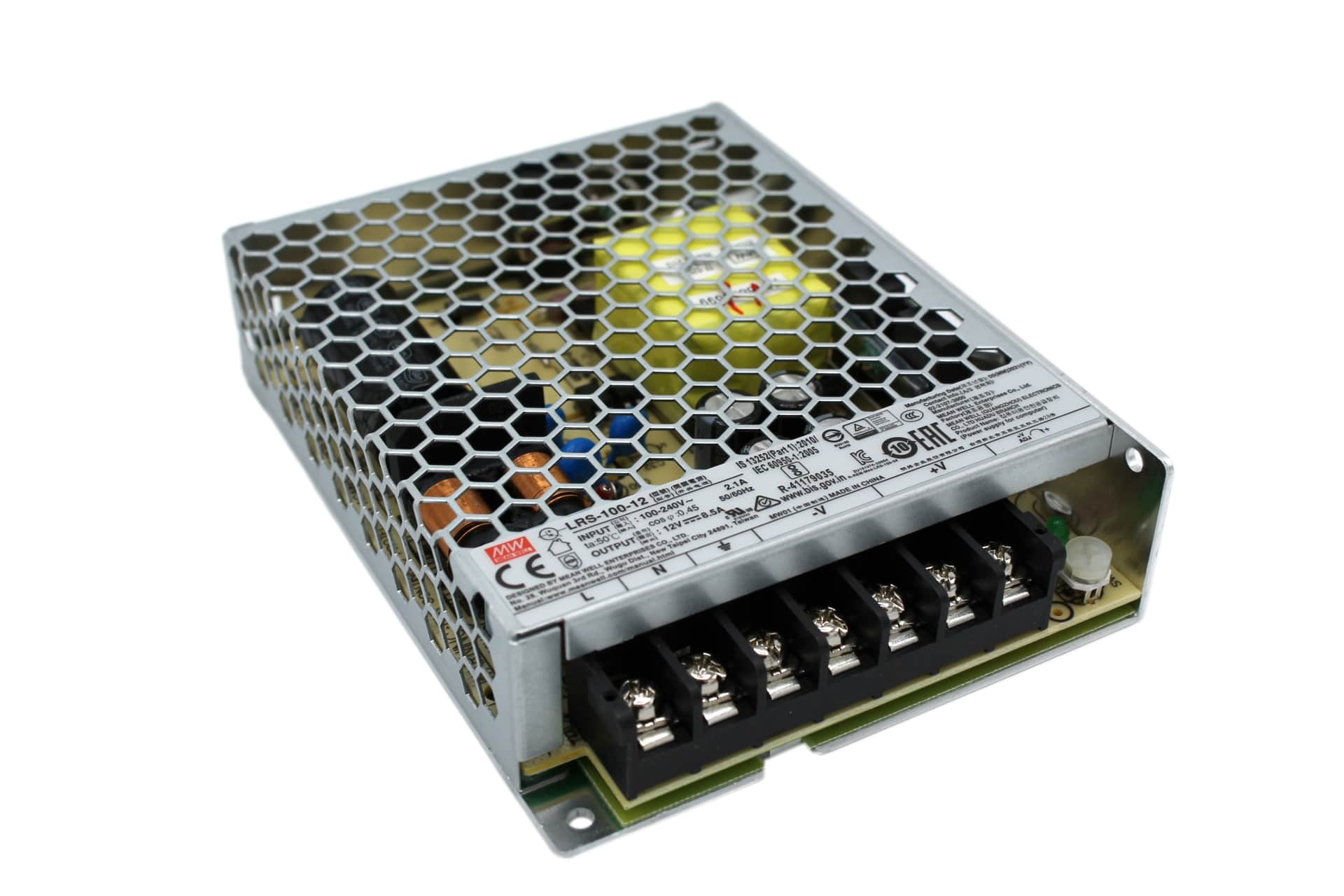 LRS-100-12 Schaltnetzteil, geschlossen, 102W, 12V, 8,5A, MEAN WELL