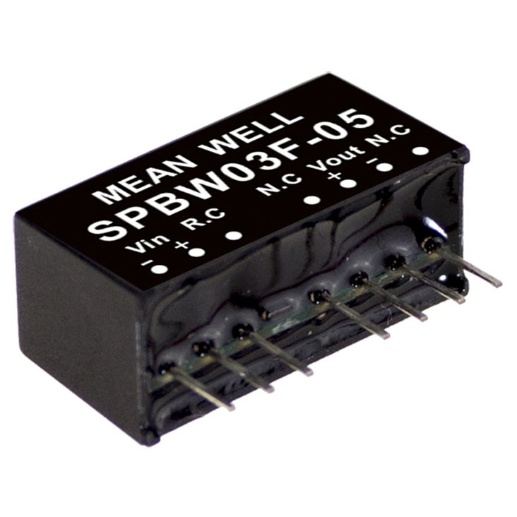 SPBW03F-15 DC/DC-Converter 9-36V:+15V 200mA 3W, MEAN WELL