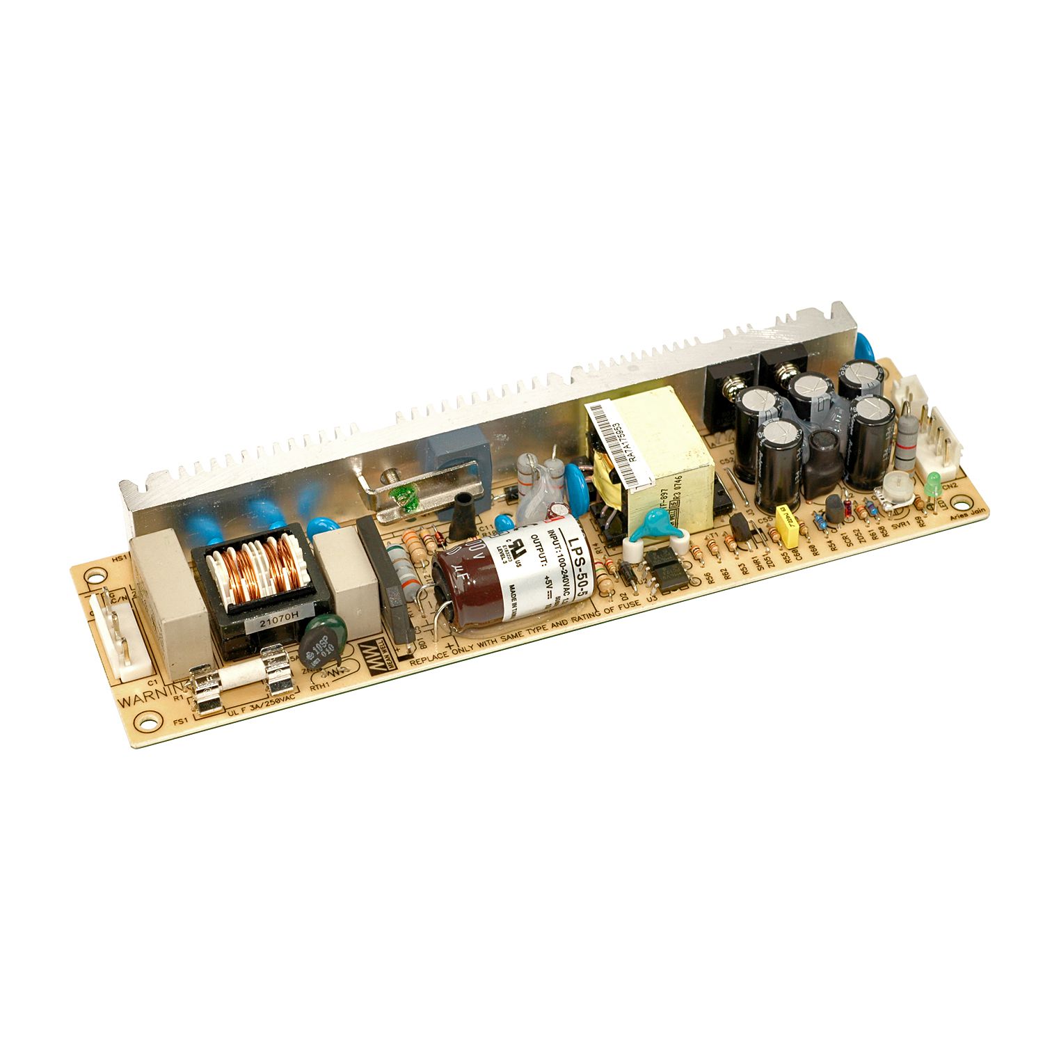 LPS-50-5 Schaltnetzteil, open-frame, 50W, 5V, 10A, MEAN WELL