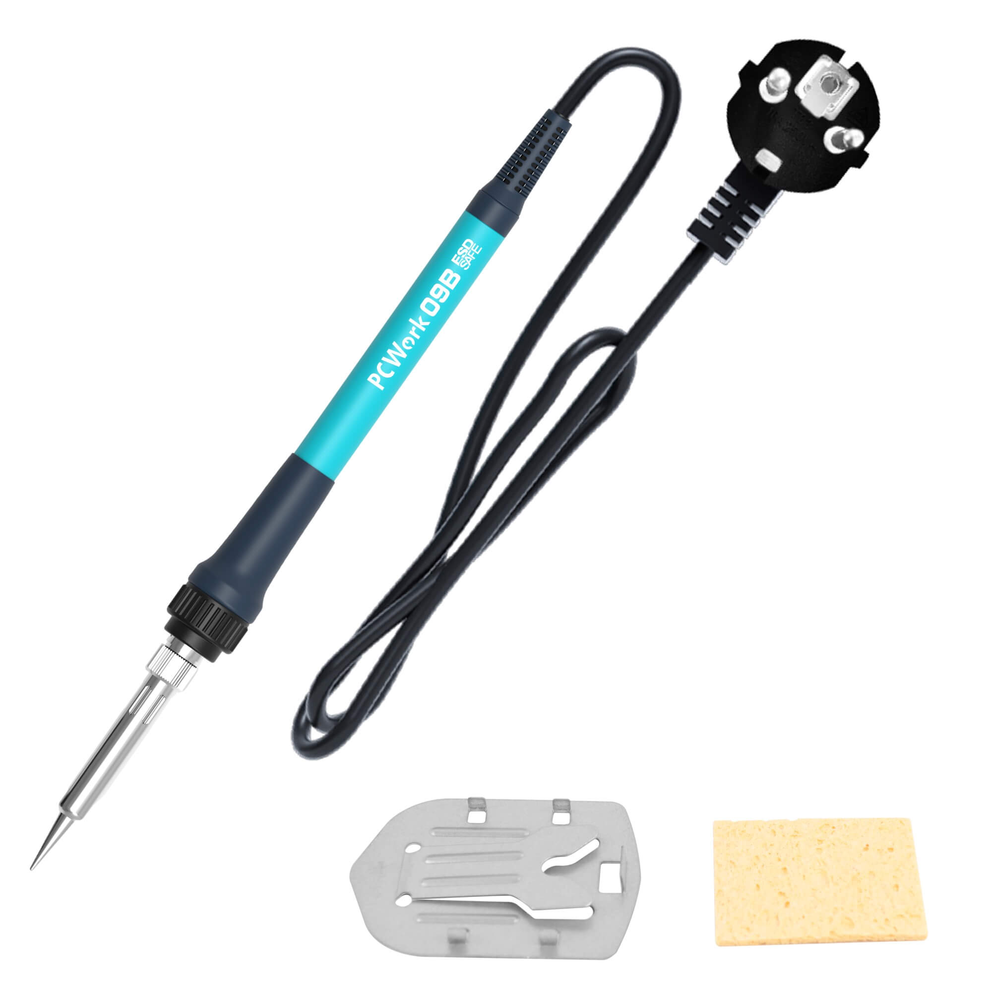 PCW09B Digital soldering iron, adjustable, with temperature setting, 90W