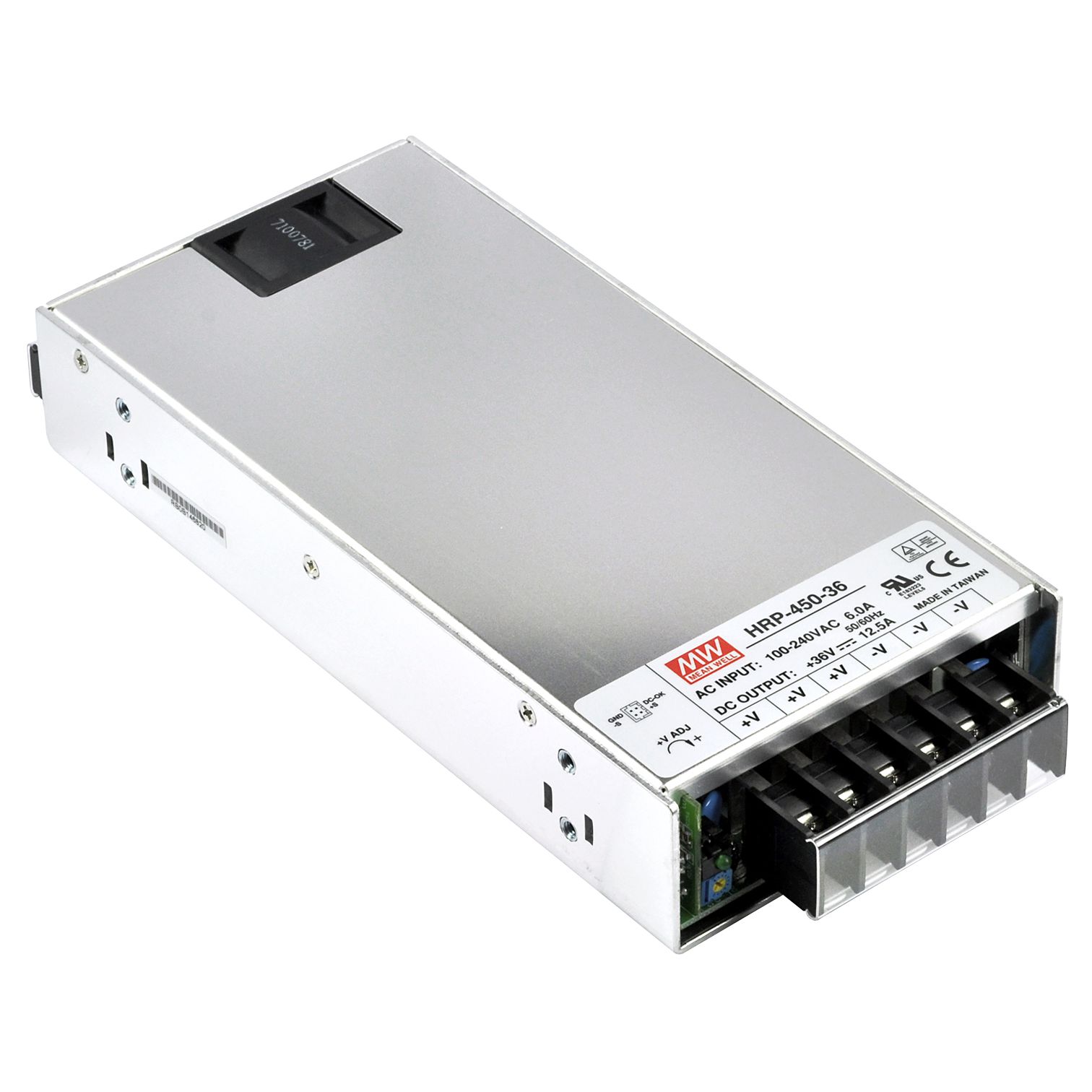 HRP-450-5 Schaltnetzteil, geschlossen, 450W, PFC 5V, 90A, MEAN WELL