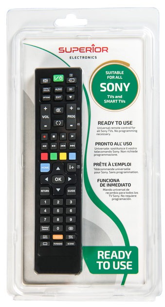 SUPERIOR Sony Smart TV - Ersatzfernbedienung (SUPTRB005 / SUP033)