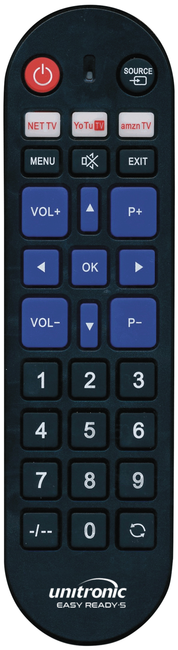 Easy Ready 5 universal remote control for Samsung, LG, Philips, Panasonic, Sony Smart TV