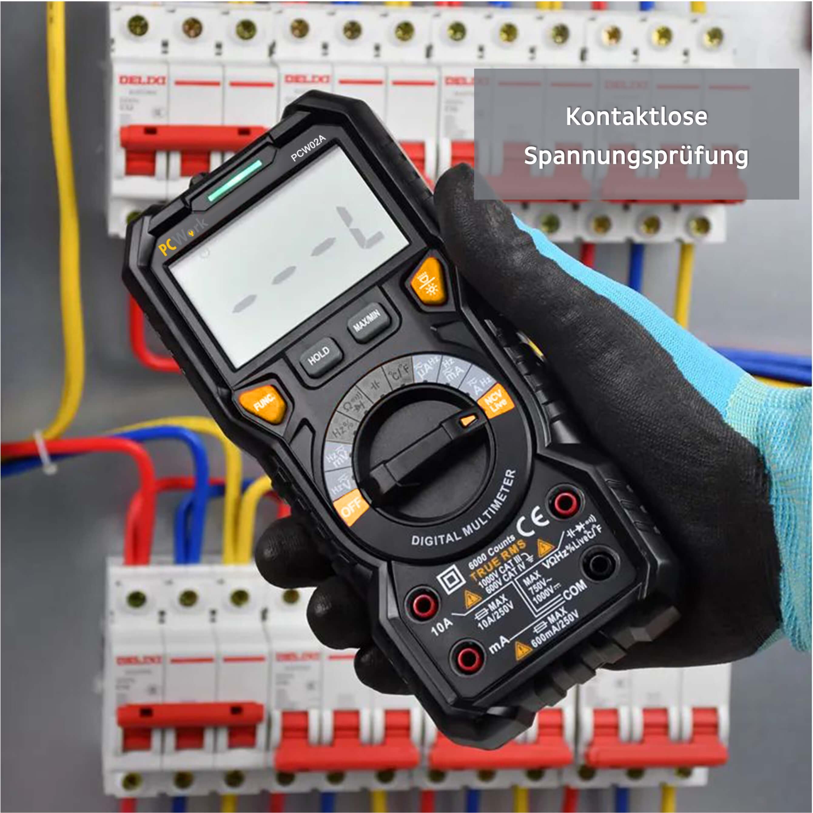 PCW02A Digitalmultimeter, True RMS, CAT IV 600V PCW02A Digitalmultimeter, True RMS, CAT IV 600V