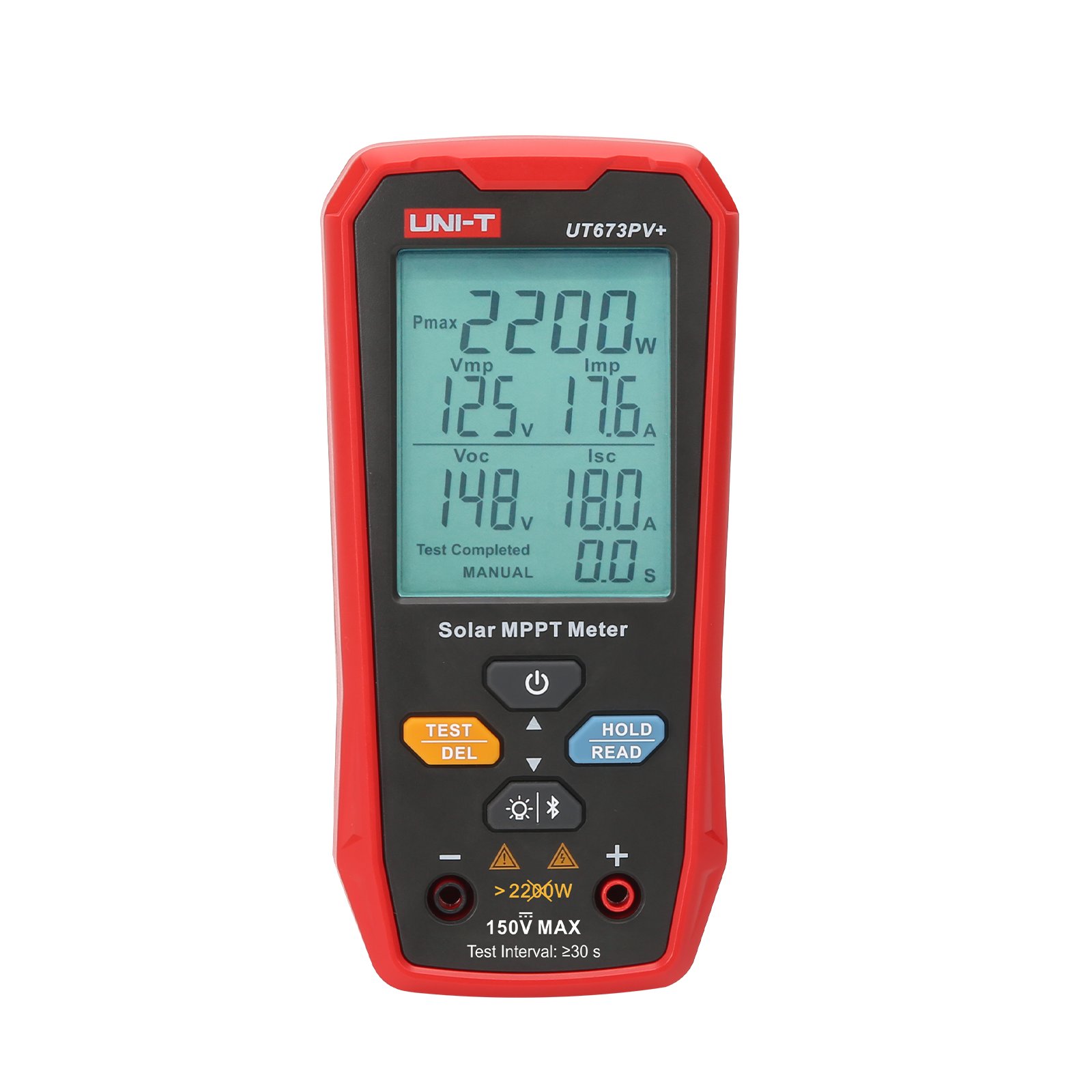 UNI-T UT673PV+ Solar MPPT Messgerät mit großem Display für Leistungsmessungen bis 2200W