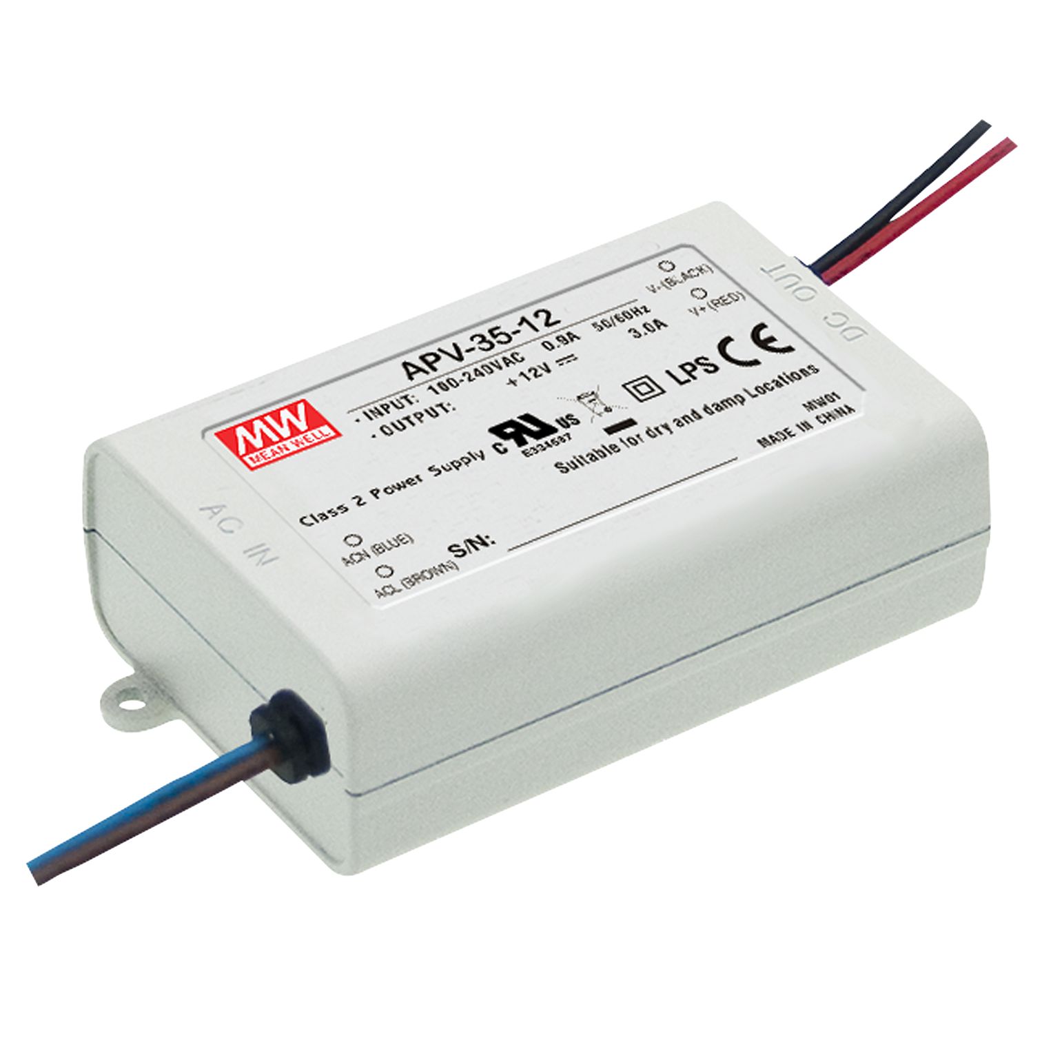 APV-35-36 Led driver, 36W, 36V, 1A CV, MEAN WELL
