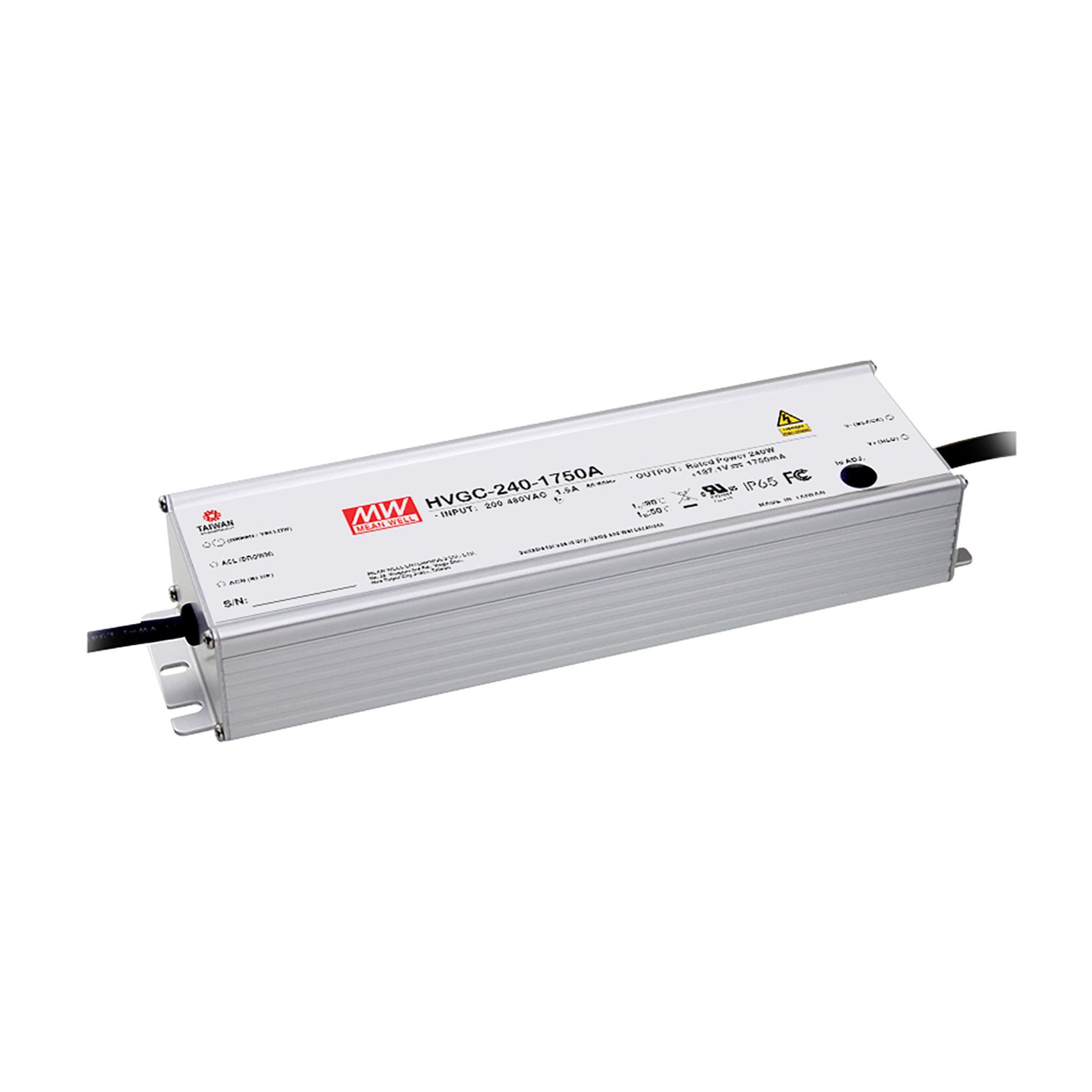 HVGC-240-2800AB Led-Trafo, IP65 240W, 85,7V, 2800mA CC, MEAN WELL