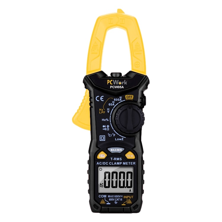 PCW05A clamp meter, digital, 600A, True RMS, 6000 counts