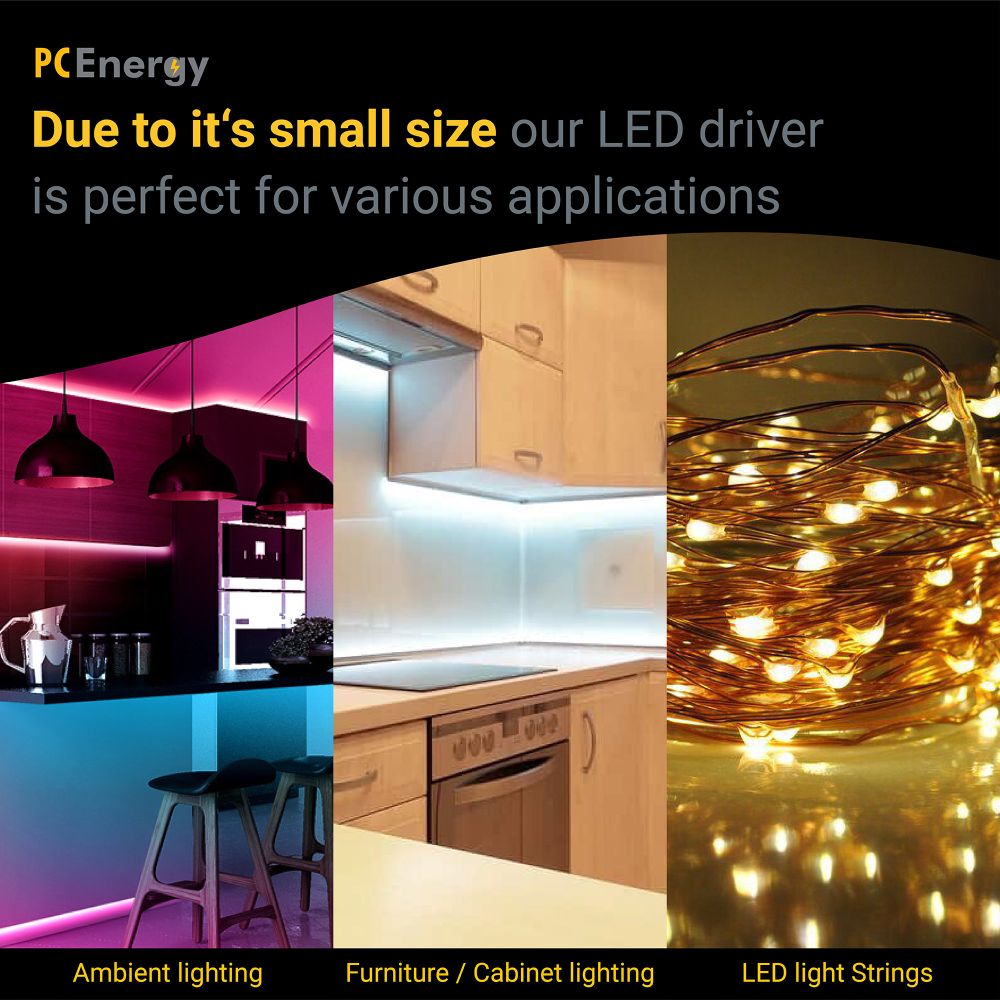 PCE20-12-1,66-LED-S LED Driver Slim; 12V; 1,66A; 20W