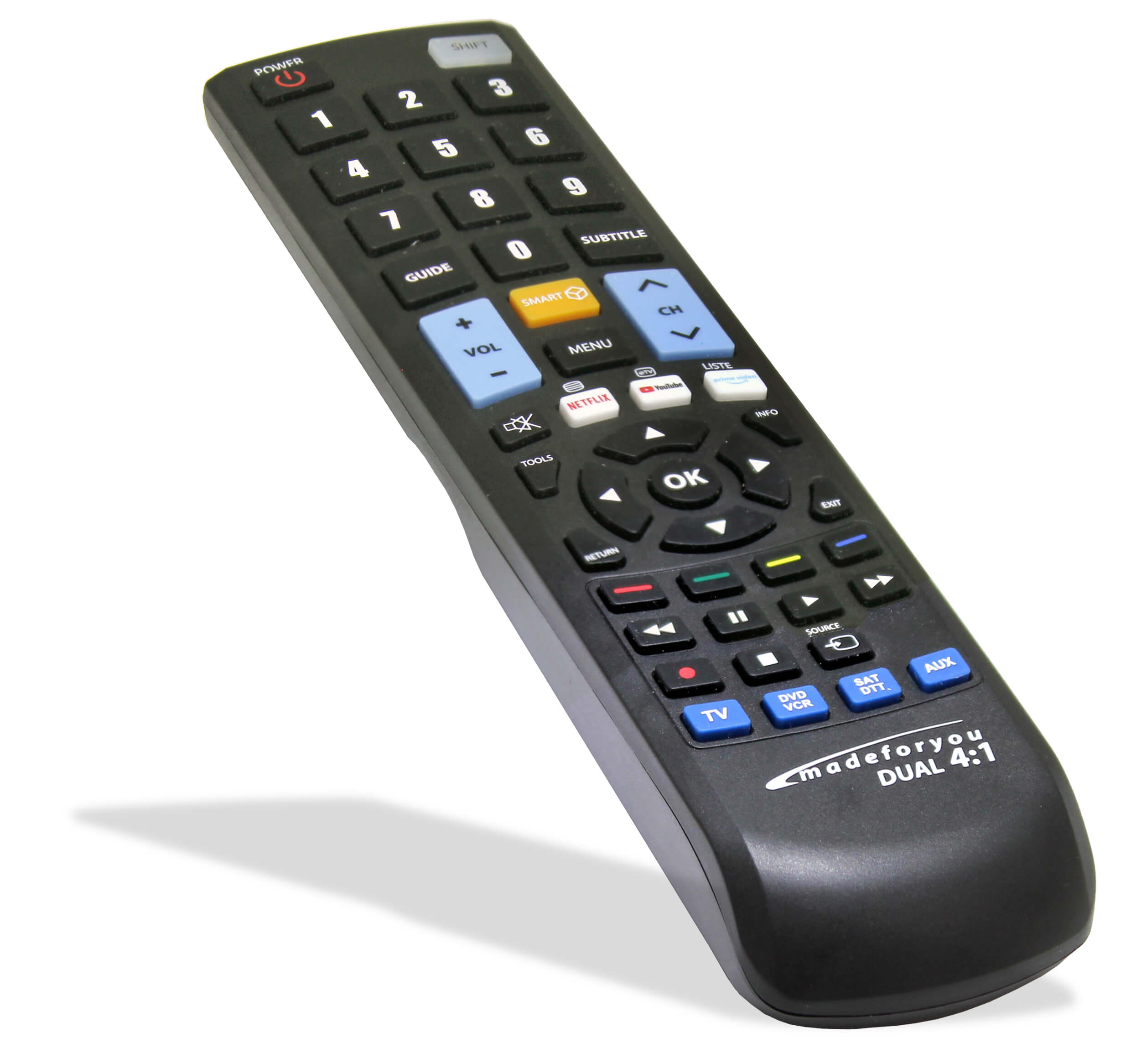 JL3084 Made for you 4:1 Black Programmable Universal Remote Control