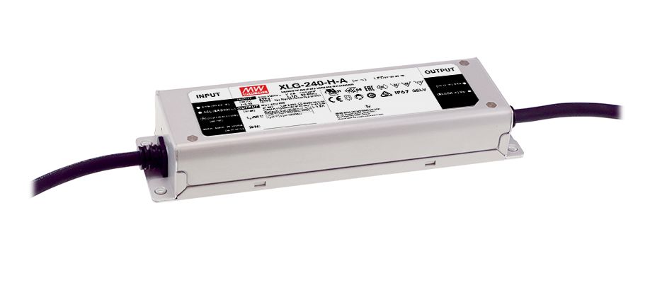 XLG-240-L-A Led-Trafo, IP67 239,4W, 178-342V, 350-1050mA CP, MEAN WELL