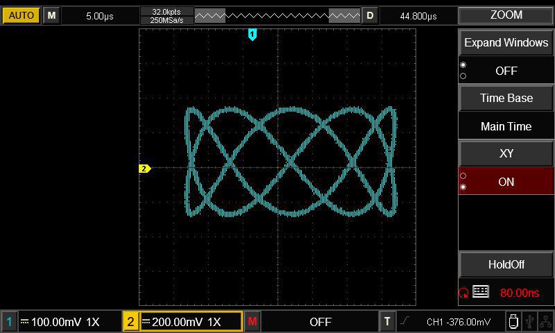 UTD2102CL+ Digital oscilloscope, 2 channels, 100MHz, 500 Msa/s