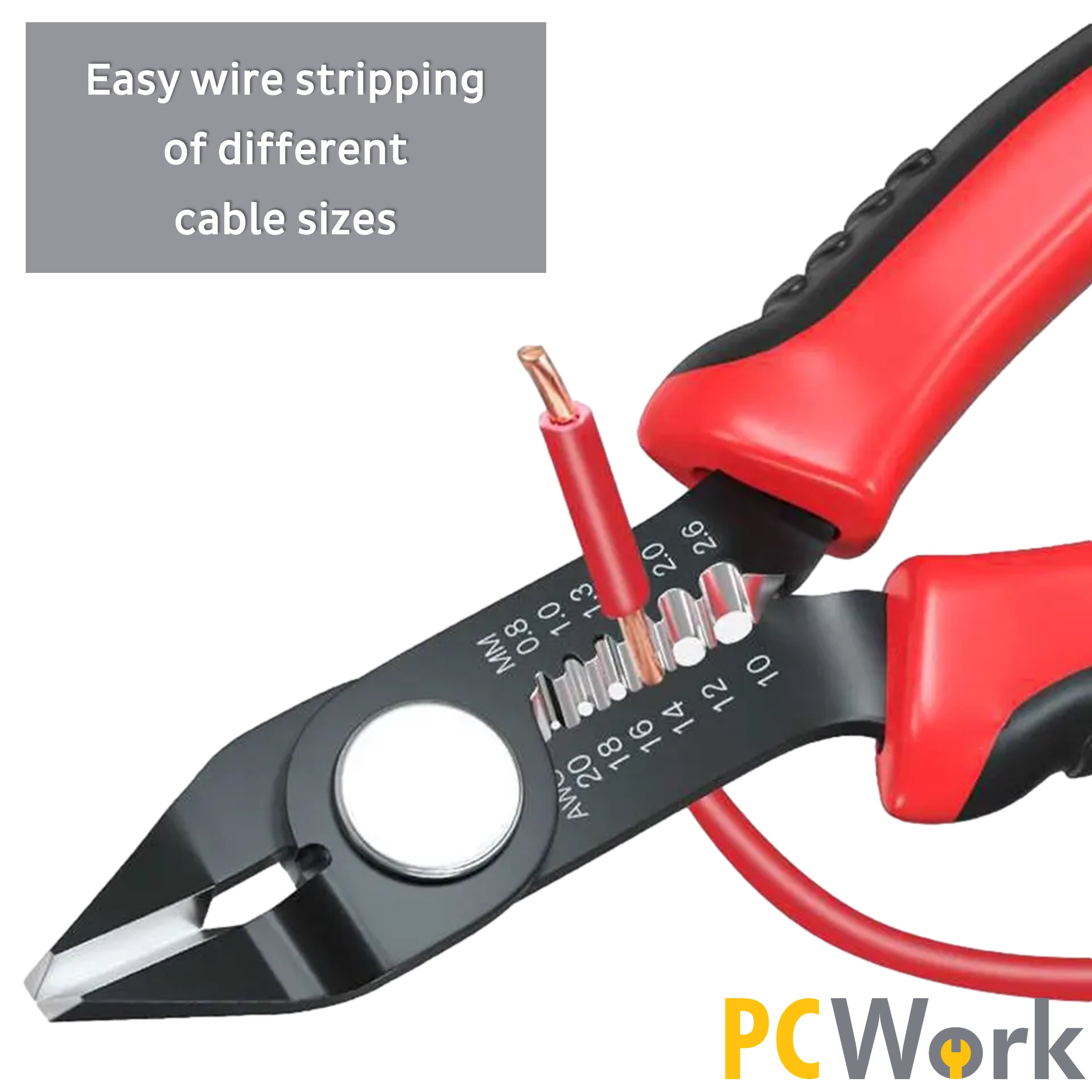 PCW04A 2in1 Wire Cutter, Wire Stripper