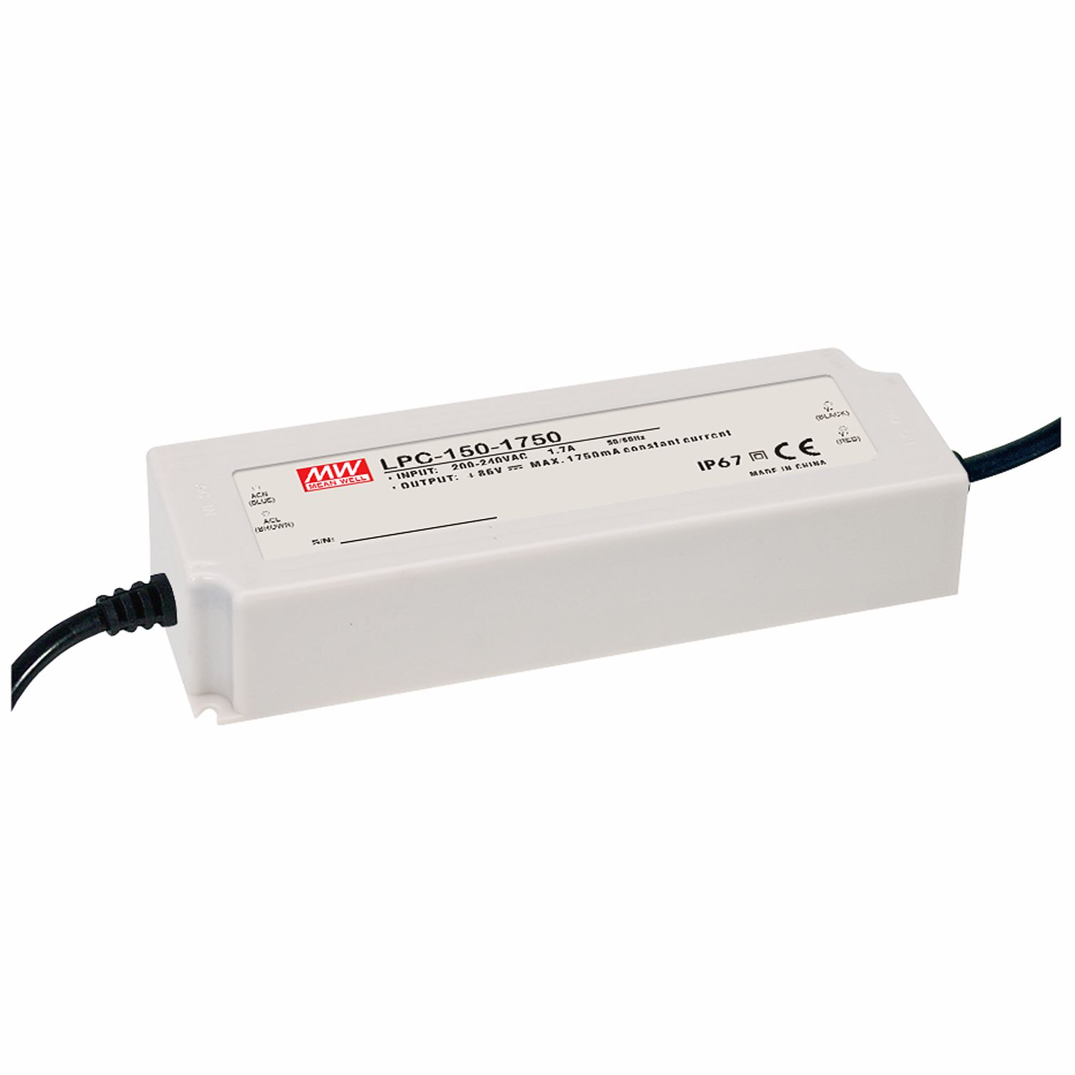 LPC-150-2100 Led-Trafo, Class2 36-72V, 2100mA CC, MEAN WELL