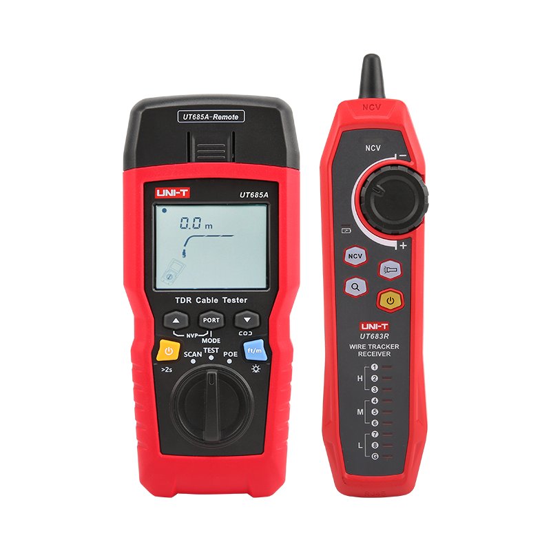 UNI-T UT685A KIT TDR Kabeltester mit Empfänger UT683R für Netzwerkdiagnose