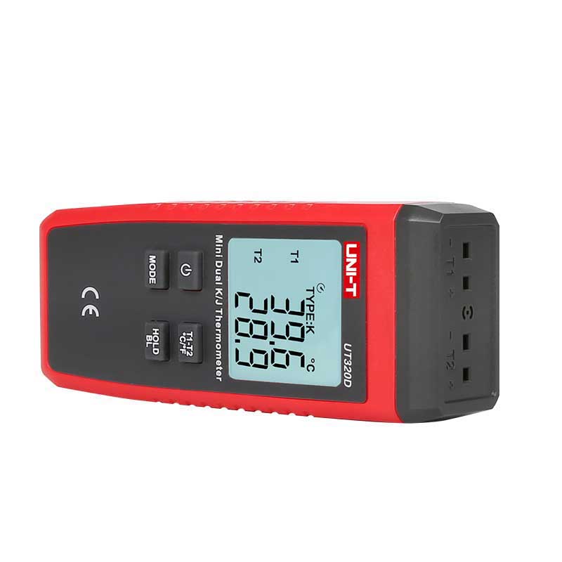 UT320D Mini Kontaktthermometer, 2 Kanal