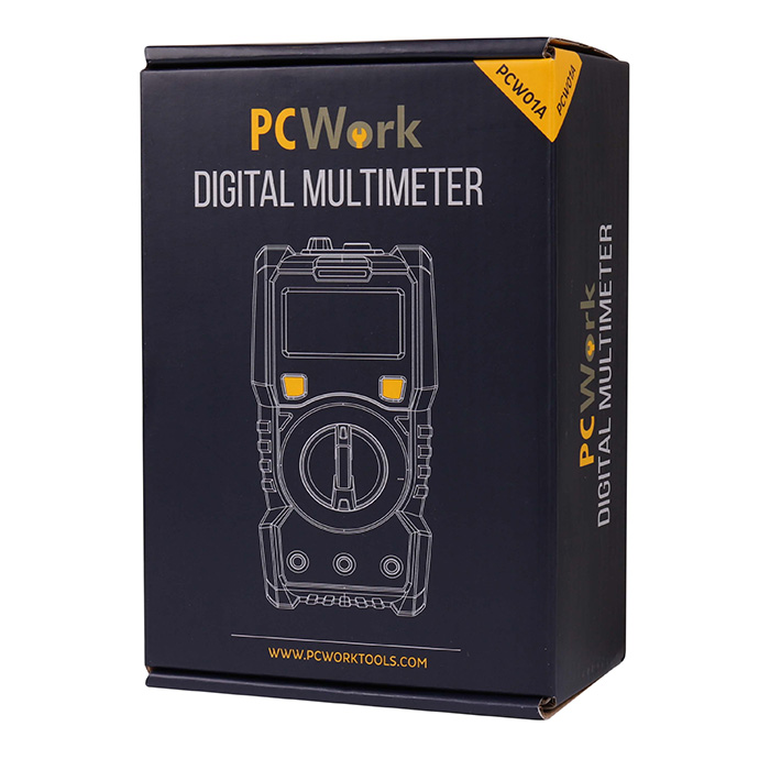 PCW01A Digital Multimeter, Manual Range, 2000 Counts, CAT III 600V