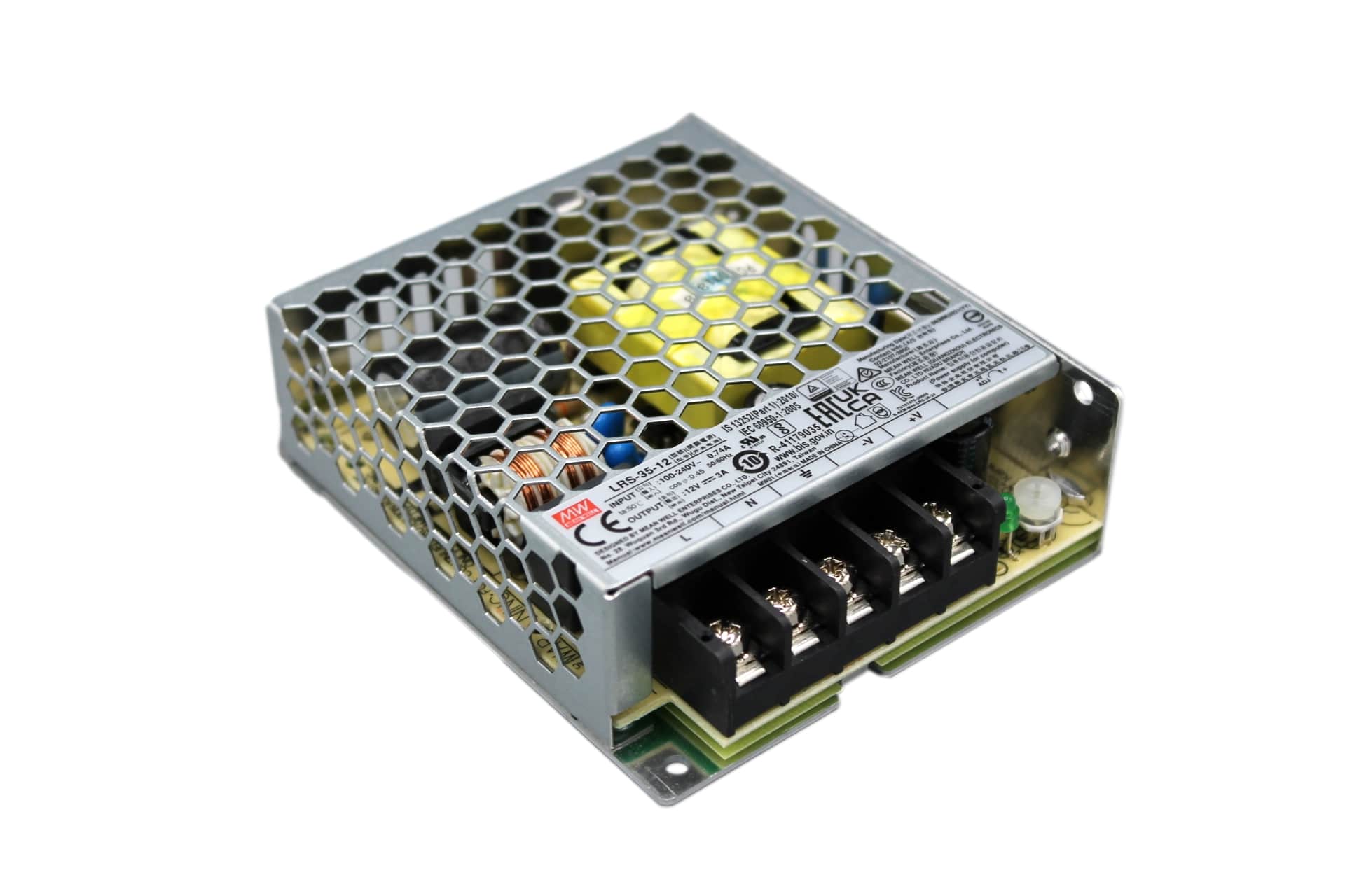 LRS-35-12 Schaltnetzteil, geschlossen, 36W, 12V, 3A, MEAN WELL