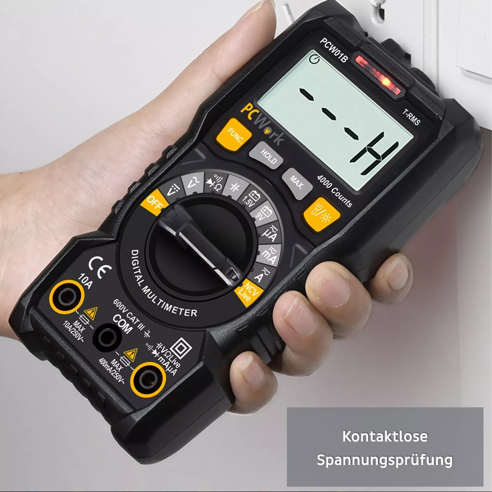 PCW01B Digitalmultimeter, True RMS, Auto Range