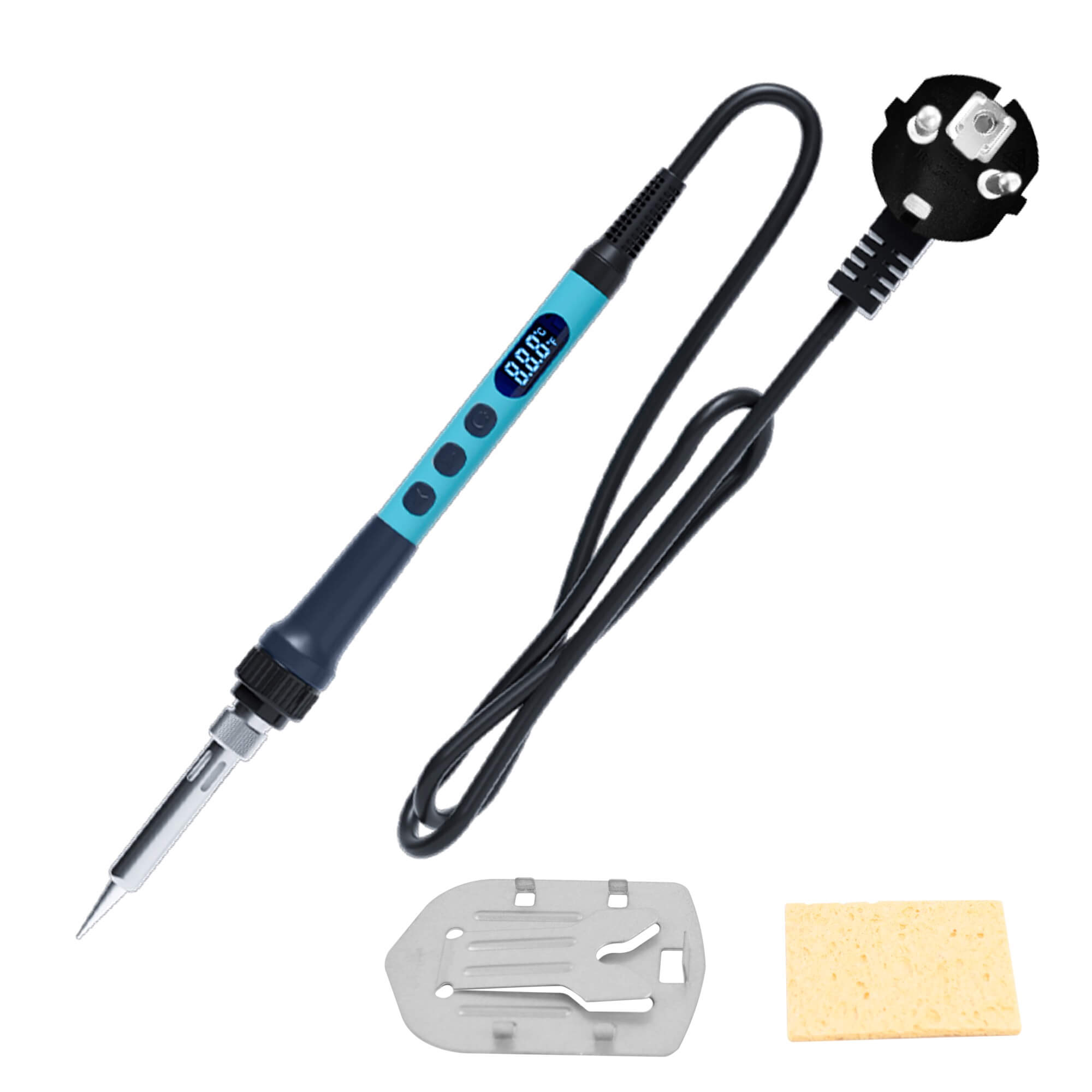 PCW09B Digital soldering iron, adjustable, with temperature setting, 90W