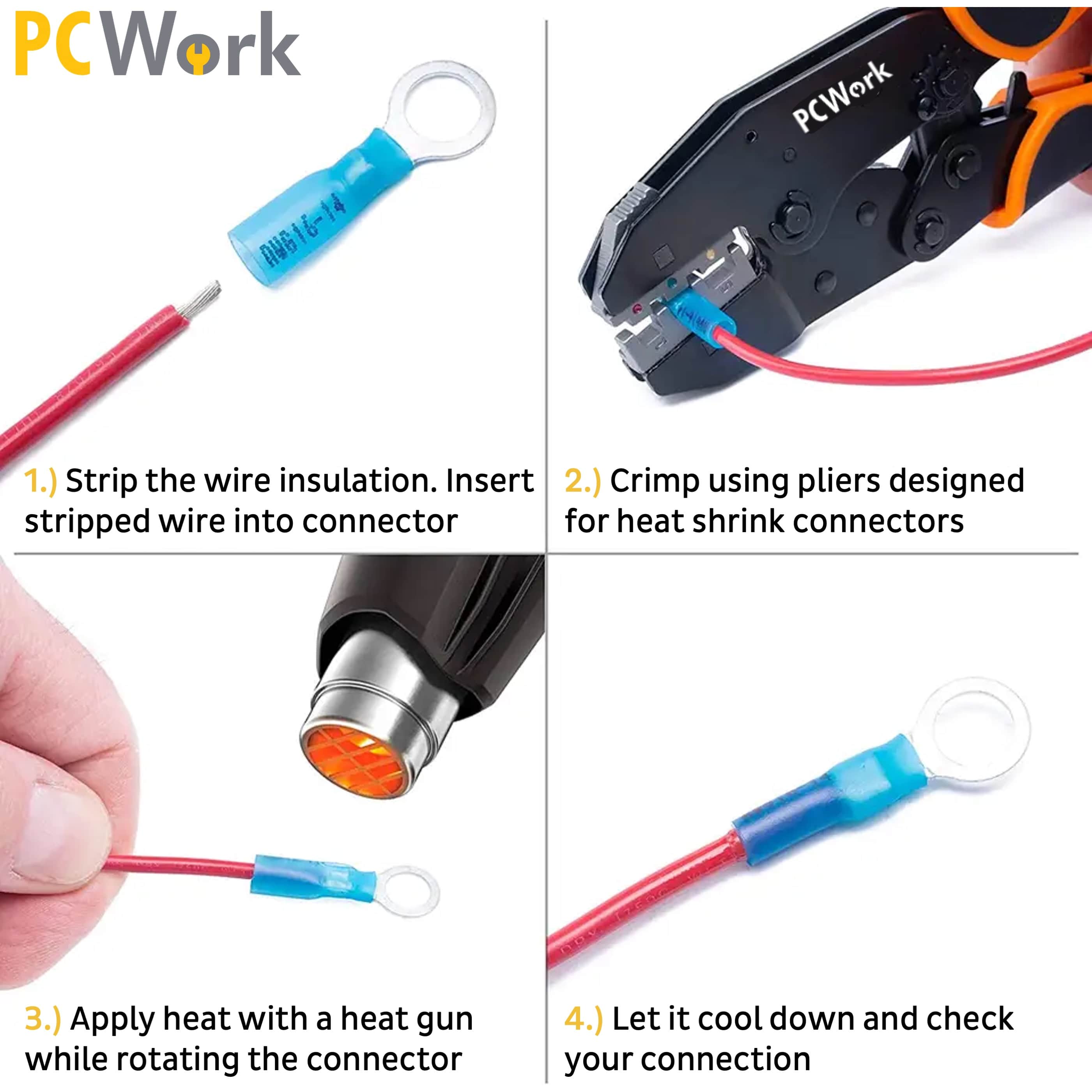 PCW04C Heat-Shrink Crimp Connector Set 270pcs