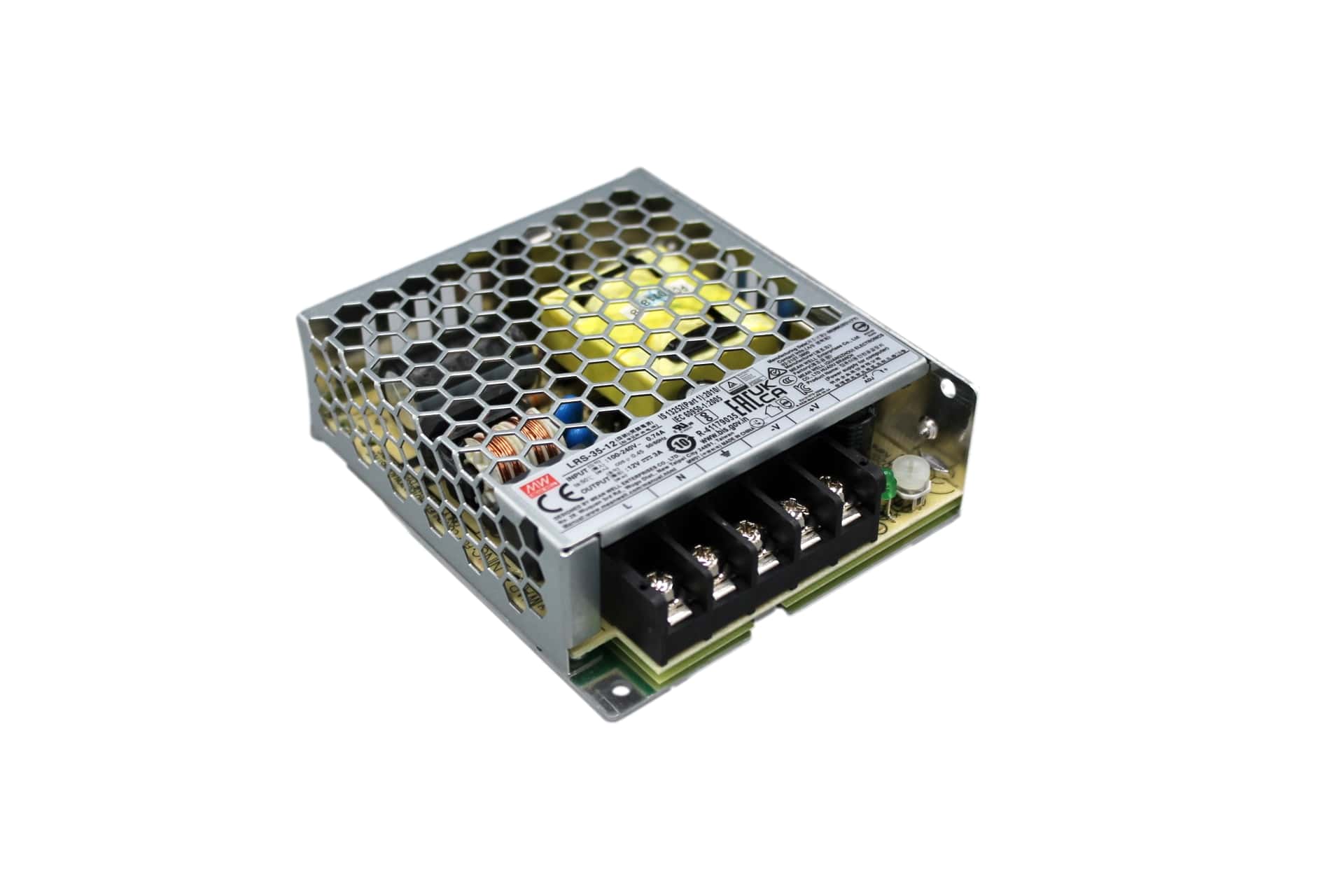 LRS-35-12 Switching power supply, closed, 36W, 12V, 3A, MEAN WELL | 100076