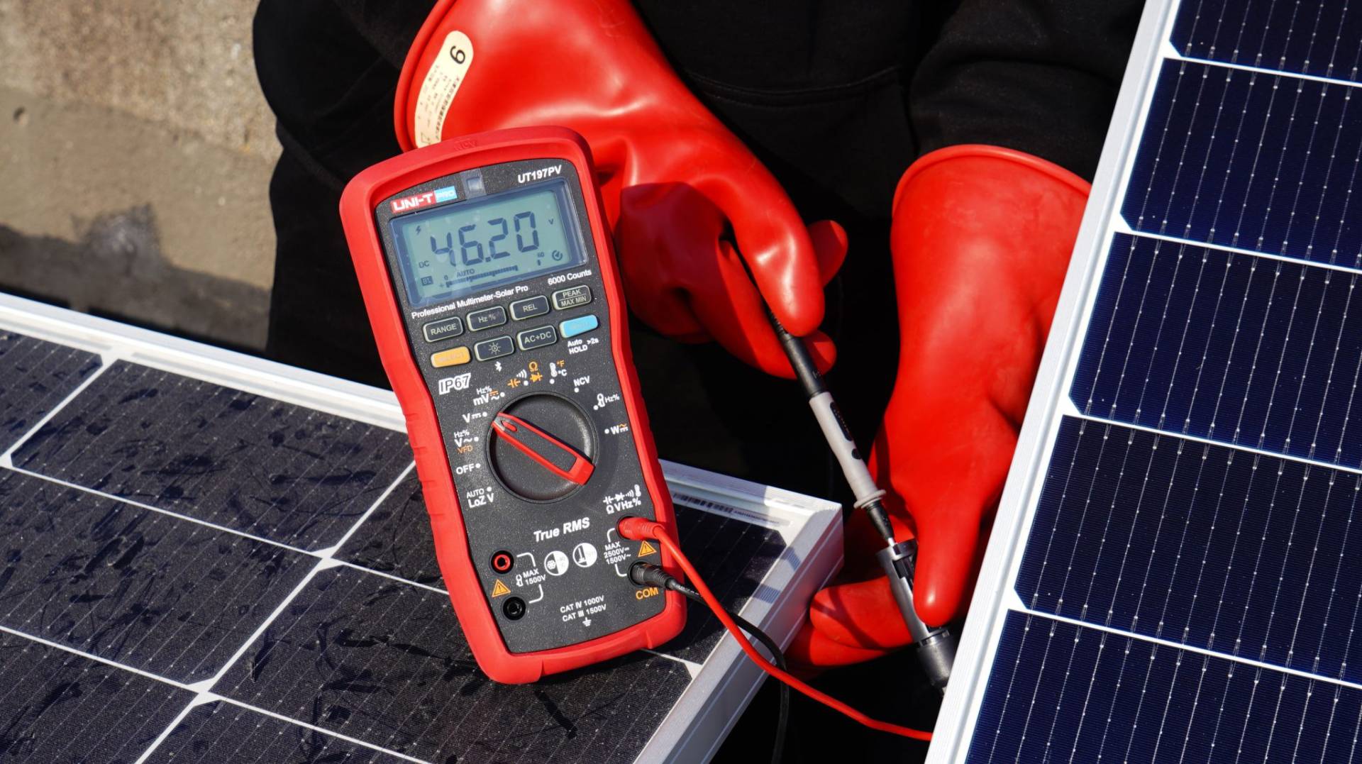 UT197PV Profi Multimeter, Leistungsmessung, Photovoltaik, 2500V, IP67